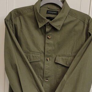 Men's Banana Republic olive green utility/work shirt size L and XL